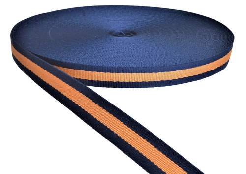 25 Mm Double Colour Niwar Tapes Ss 218 Orange & Navy