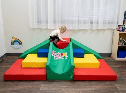 Indoor Soft Play Area - T-21 Upholstery Foam, Customizable Dimensions, Multicolor Design | Safe, Soft, and Durable Elements for Ages 1-5