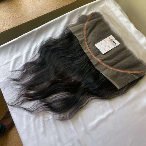 Single Donor Indian Raw Unprocessed Virgin Hd Lace 13x4 Frontal Human Hair