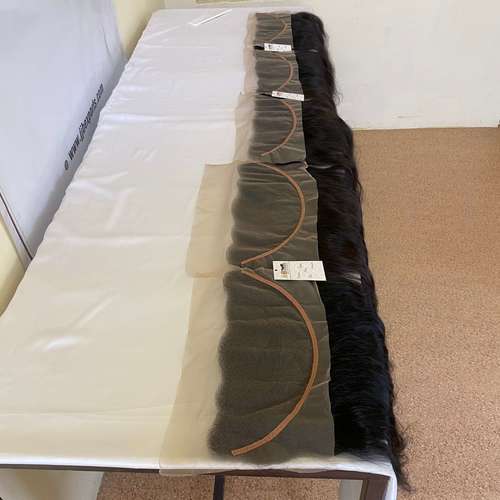 Temple Cut Raw Indian Human Hair Extension Virgin Cuticle Aligned 4x4 13x4 Lace Closure Frontal Hair
