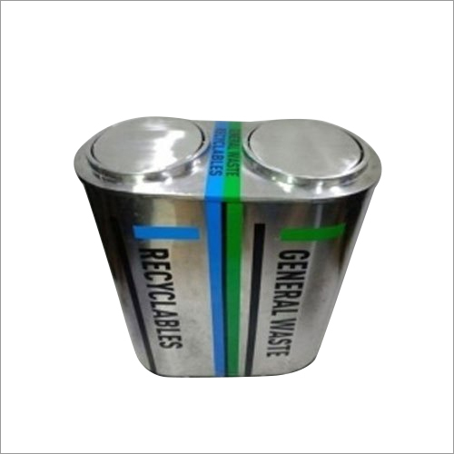 Stainless Steel Duo Recycle Bin By Ecokleen Equipments