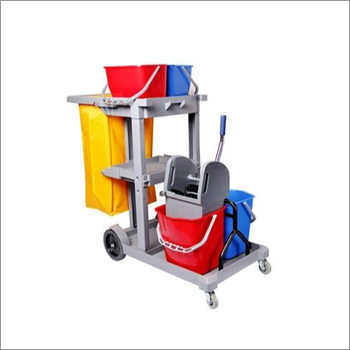 ABS Plastic Multifunction Janitor Cart Trolley