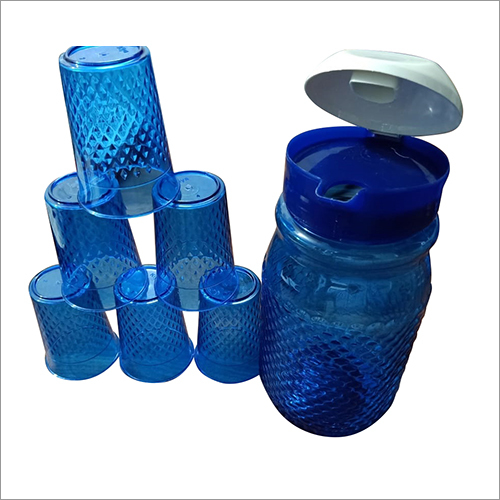 Plastic Jug And Glass Set By GANESH METALS