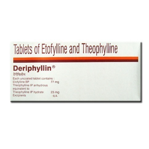 Deriphyllin Tablet (Etofylline (77mg) + Theophylline (23mg)