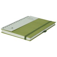 Comma Abaca - A5 Size - Wire-O-Bound Notebook (Green)