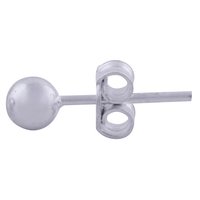 Round Ball Plain 925 Sterling Solid Silver Stud Earrings