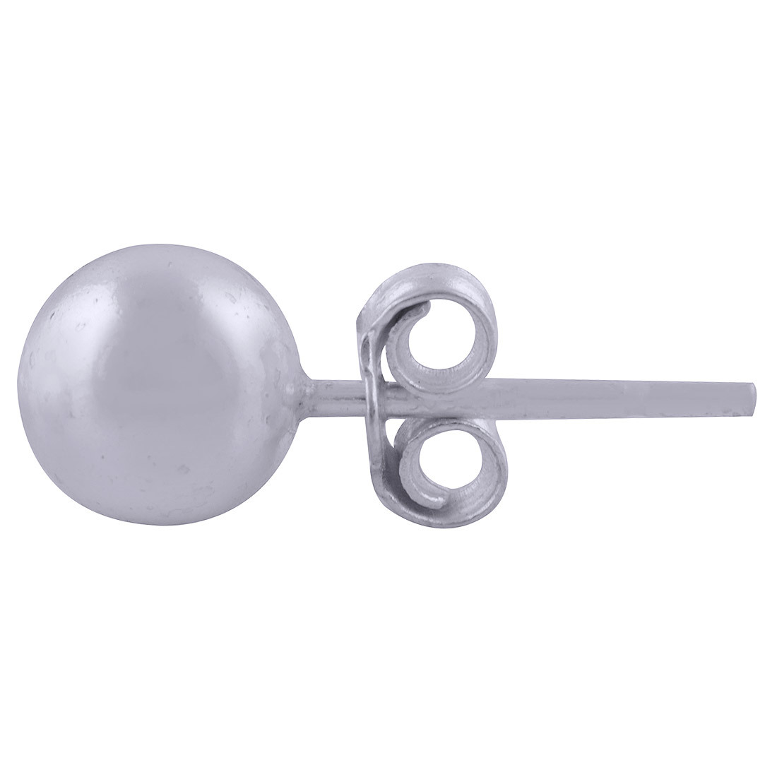 Round Ball Plain 925 Sterling Solid Silver Stud Earrings