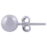 Round Ball Plain 925 Sterling Solid Silver Stud Earrings