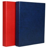 Mahavir Premium - Foolscap Size - 1 Inch - 2d (2 Hole) Ring Binder File (blue) Sturdy With Long Archival Life