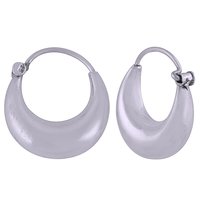 925 Balinese Shell Earring 34959 Heart Design Solid Silver