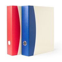 Mahavir Premium - A4 Size - 1.5 Inch - 4d (4 Hole) Ring Binder Files (red) Sturdy With A Long Archival Life