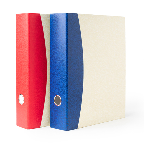 Mahavir Premium - A4 Size - 1.5 Inch - 4D (4 Hole) Ring Binder Files (Blue) Sturdy With A Long Archival Life