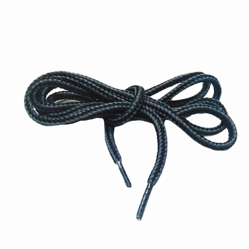 Round Shoe Lace Ss F39 Ht Black & L. Sky Blue