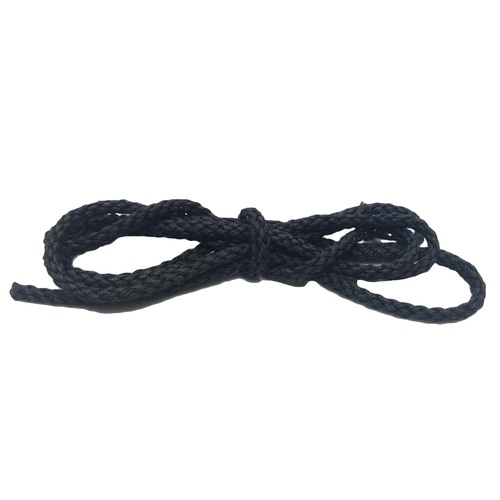 Round Braided Shoe Lacess F39 Ht Black