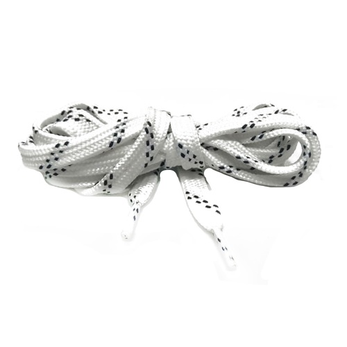 Flat Shoe Lace Ss Raw White  & Black
