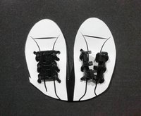 Flat Shoe Lace Ss Raw White  & Black