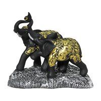 Polyresin Elephant Pair Showpiece