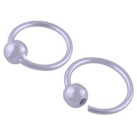 Plain 925 Sterling Solid Silver Bali Earrings