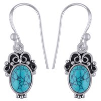 Amethyst Natural Gemstone 925 Sterling Solid Silver Oval Cabochon Handmade Earrings
