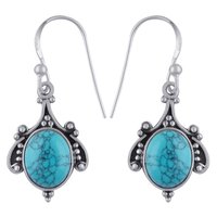 Rainbow Natural Gemstone 925 Sterling Solid Silver Oval Cabochon Handmade Earrings