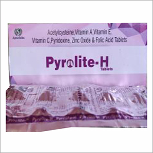 Acetylcysteine Vitamin A Vitamin E Vitamin C Zinc Oxide Folic Acid Tablets