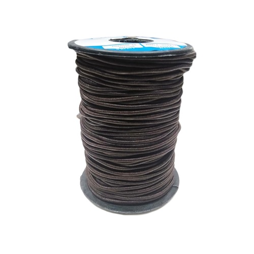 2.5 Mm Round Braided Elastic Ss-10100024 Brown 2 Pantone 19-1235 Tpg Brunette
