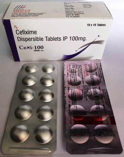 CEFIXIME DISPERSIBLE TABLETS IP 100MG.