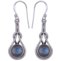 Malachite Natural Gemstone 925 Sterling Solid Silver Round Cabochon Handmade Earrings