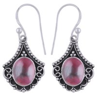 Tiger Eye Natural Gemstone 925 Sterling Solid Silver Oval Cabochon Handmade Earrings