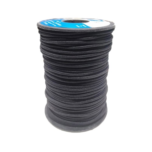 2.5 Mm Round Braided Elastic Ss-f39 Ht Black