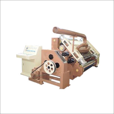 Fingerless Oblique Type Single Face Paper Corrugating Machine Pneumatic Model