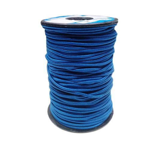 2.5 Mm Round Braided Elastic Ss 0372 Spg Blue Pantone 18-4250 Tpg Indigo Bunting