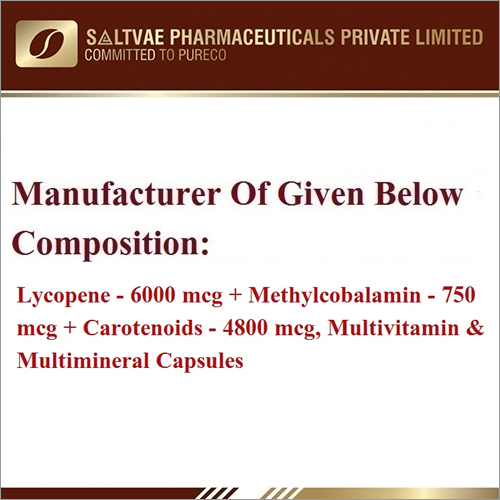 Lycopene-6000 MCG  Methylcobalamin-750 MCG Carotenoids-4800 MCG Multivitamin Multimineral And Capsules
