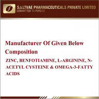 Zinc Benfotiamine L-Arginine N-Acetyl Cysteine And Omega-3 Fatty Acids
