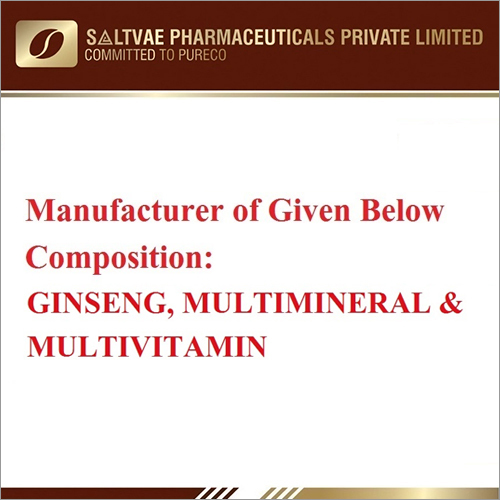 Ginseng Multimineral And Multivitamin Capsule
