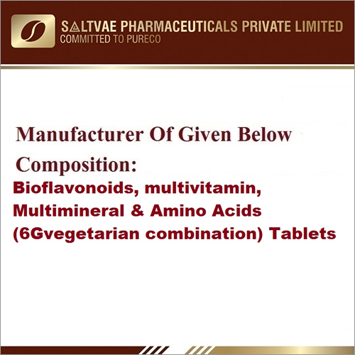 Bioflavonoids Multivitamin Multiminerals And Amino Acids (6G Vegetarian Combination)Tablets