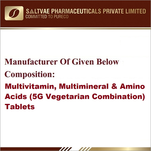 Multivitamin Multiminerals And Amino Acids (5G Vegetarian Combination) Tablets