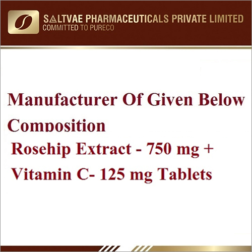 Rosehip Extract-750 MG Vitamin C-125 MG Tablets