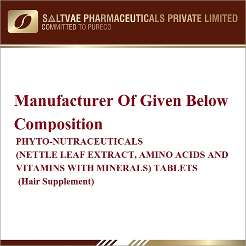 Phyto-Nutraceuticals (Nettl Leaf Extract Amino Acids Vitamins With Minerals) Tablets