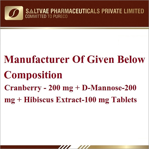 Cranberry-200 MG D-Mannose-200 MG Hibiscus Extract-100 MG Tablets