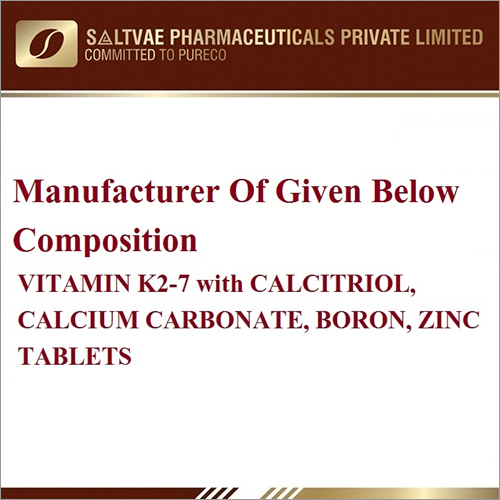 Vitamin K2-7 With Calcitriol Calcium Carbonate, Boron Zinc Tablets