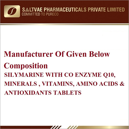 Silymarine With Co Enzyme Q10 Minerals Vitamins, Amino Acids And Antioxidants Tablets