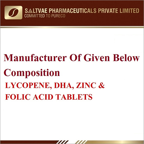 Lycopene, DHA Zinc And Folic Acid Tablets