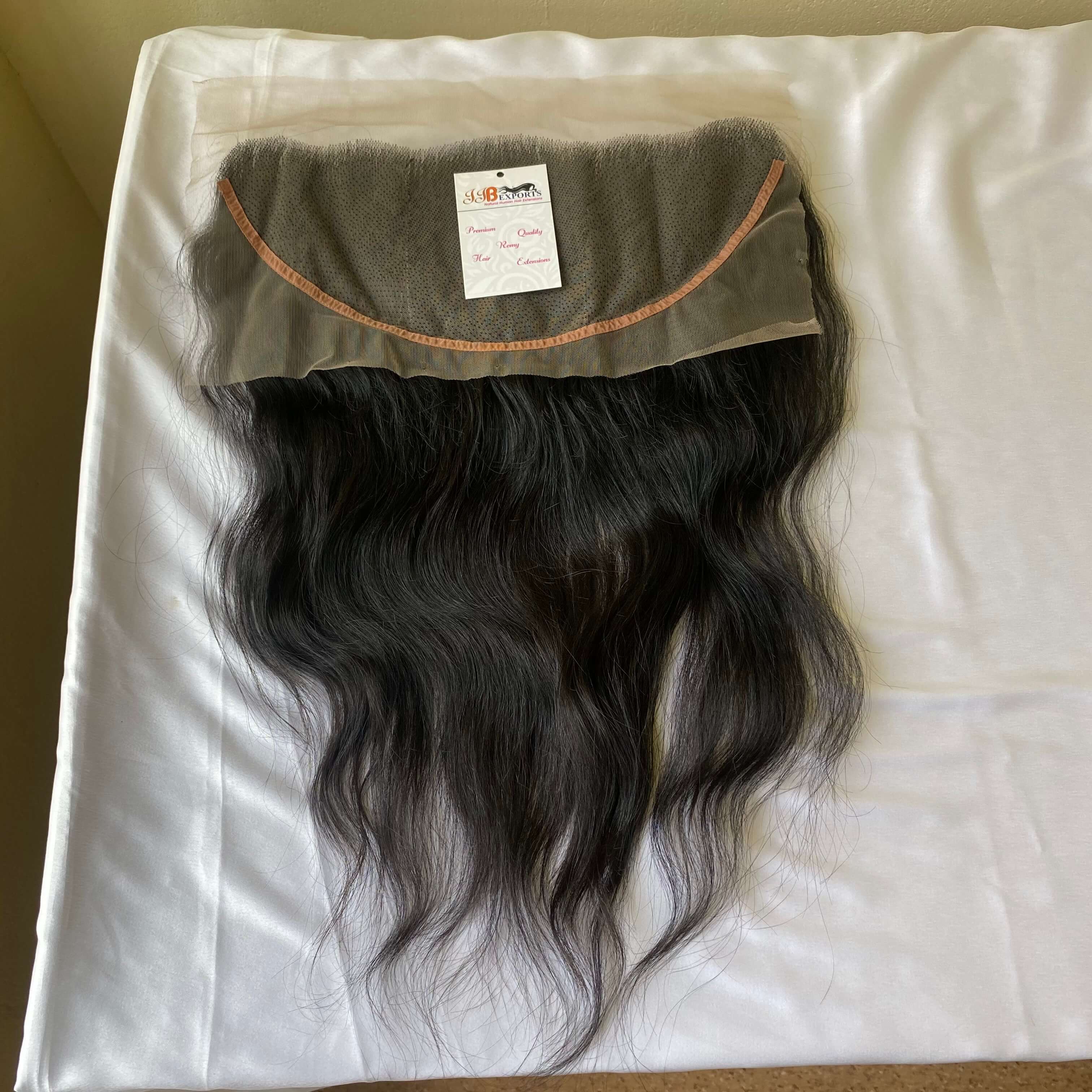 Peruvian Natural Body Wave/wavy Human Hair Thin Lace Frontal 13x4 Hair Extensions