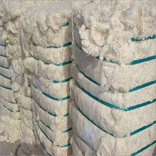 Cotton Hard Waste - Bales, White | High Tear Resistance, Soft Texture, Colorfastness, Impurity-Free, Ideal for Mops and Mats