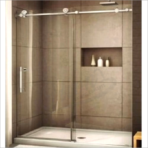 Stainless Steel and Glass Shower Enclosure