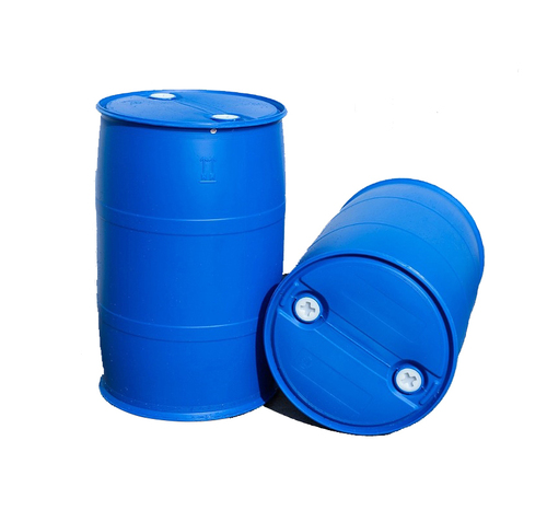 200 Liter Hdpe Blue Plastic Oil Drum With Two Spout Lid And Lock Ring