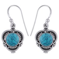 Rainbow Natural Gemstone 925 Sterling Solid Silver Round Cabochon Handmade Earrings