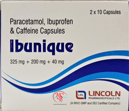 Ibuprofen and  Paracetamol and Caffeine Capsules