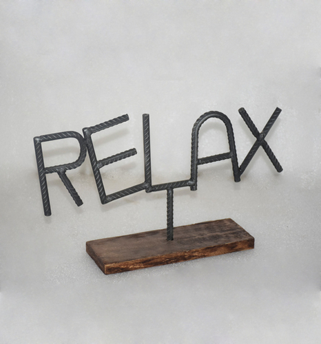 Relax With Wooden Base Home Decor